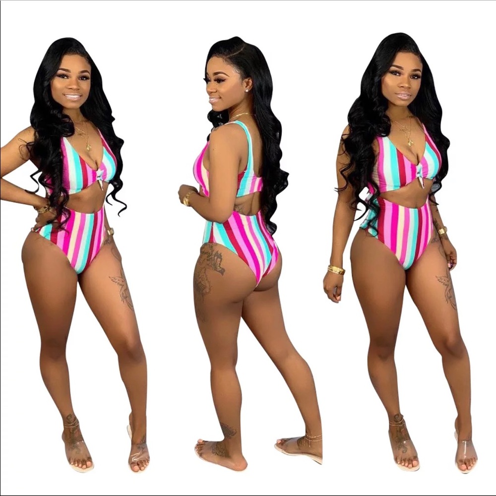 Two piece swim suit